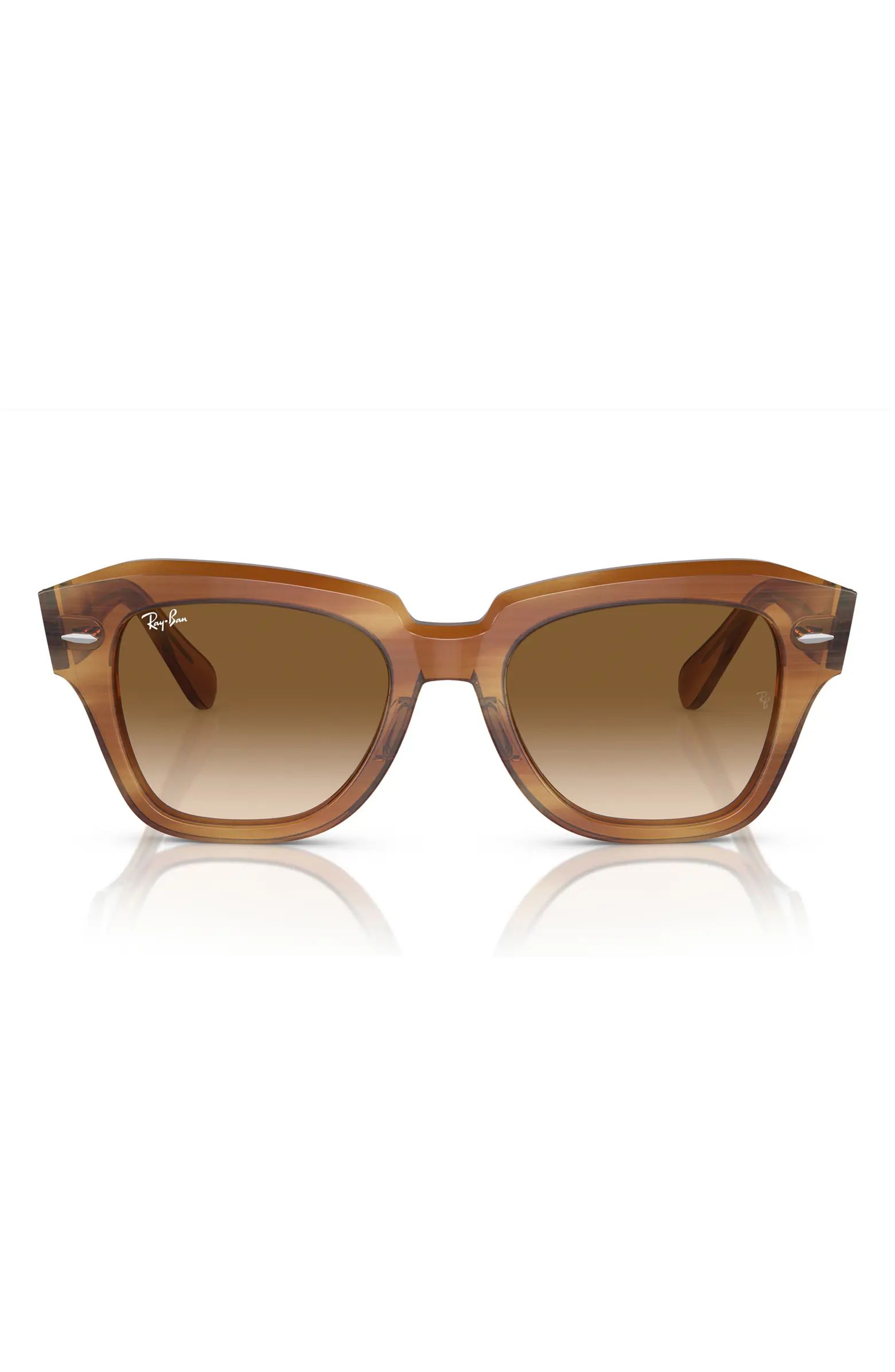 State Street 49mm Gradient Square Sunglasses | Nordstrom