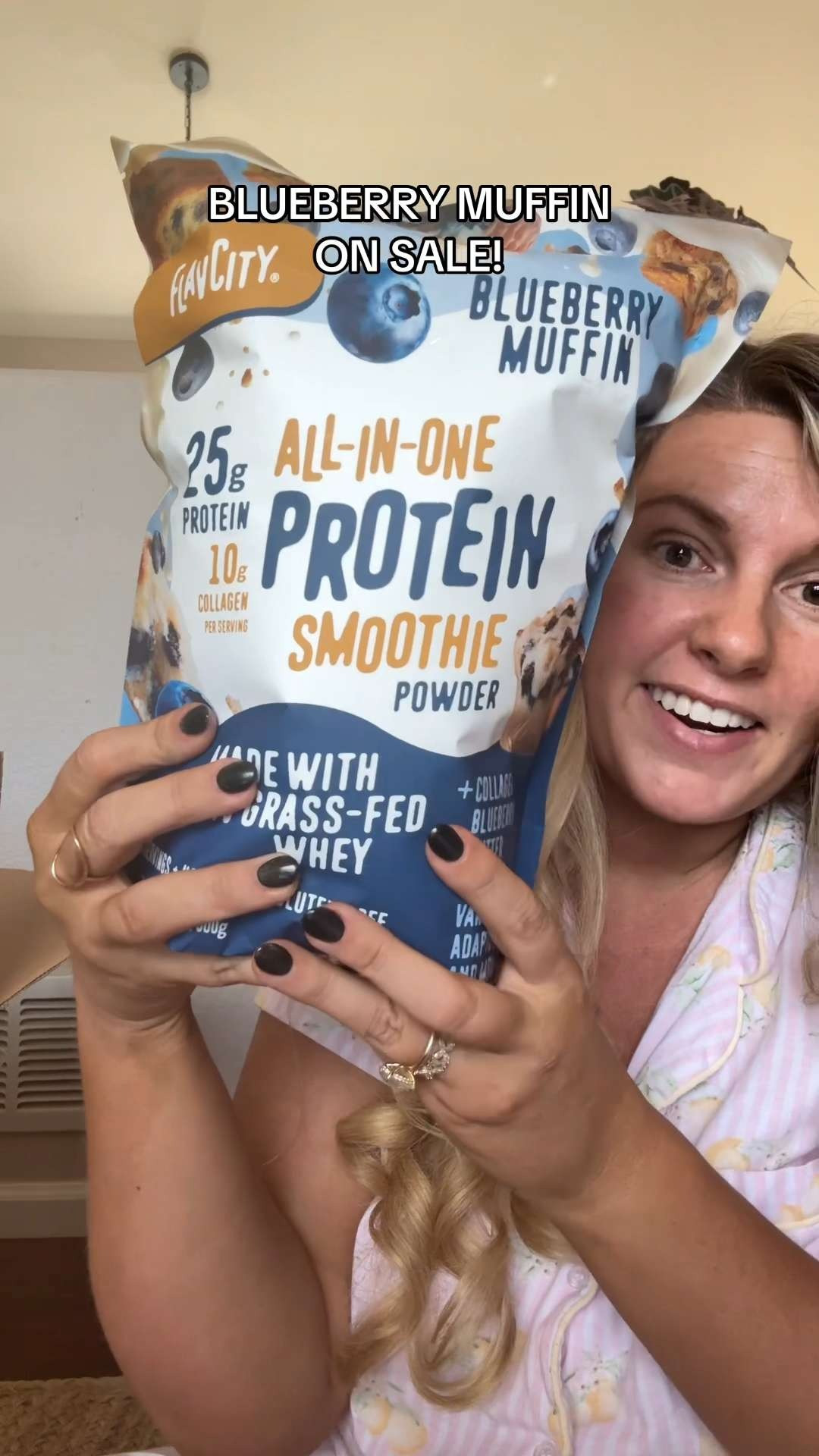 Blueberry muffin flavor but in a protein shake that actually tastes like something you’d want to drink on repeat. I’ve been mixing this into smoothies and it gives that bakery-style sweetness without feeling heavy. 

 #LTKdayinmylife #LTKfoodie #LTKSaleAlert