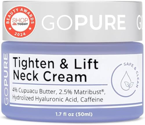 goPure Tighten & Lift Neck & Chest Moisturizer Cream for Visibly Firming, Tightening and Lifting ... | Amazon (US)