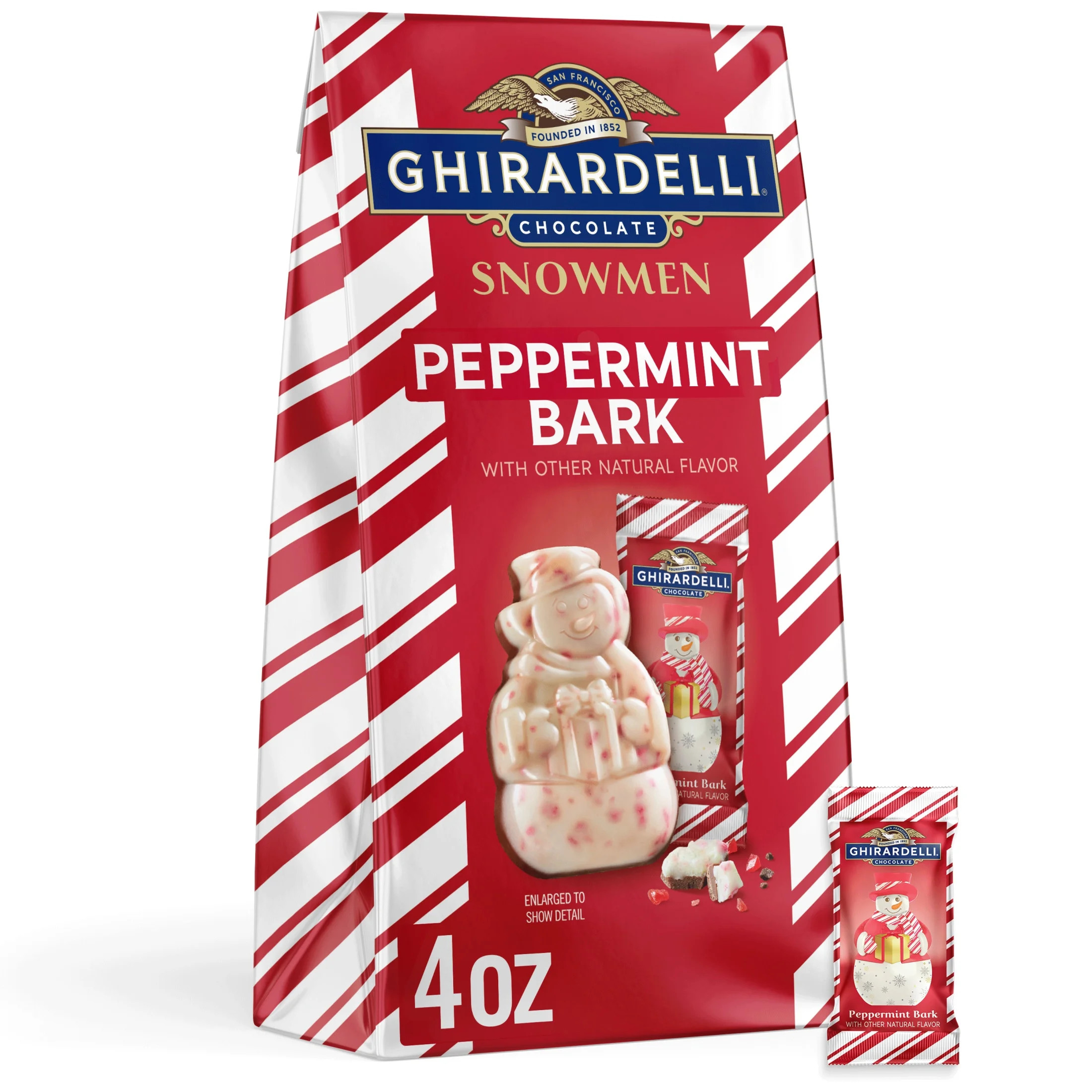 Visit the Ghirardelli Store GHIRARDELLI Peppermint Bark Snowmen, 4 OZ Bag 4.4 stars out of 54 rev... | Walmart (US)