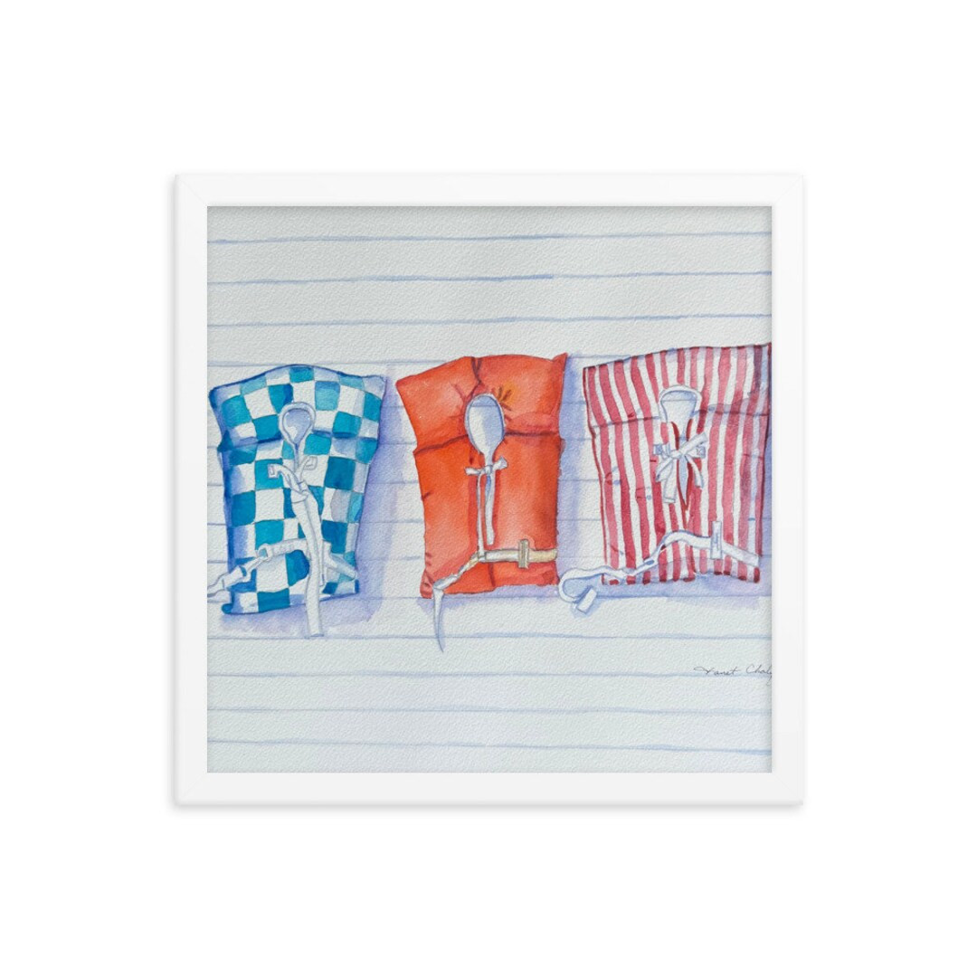 Framed Print of Vintage Lifejackets - Etsy | Etsy (US)