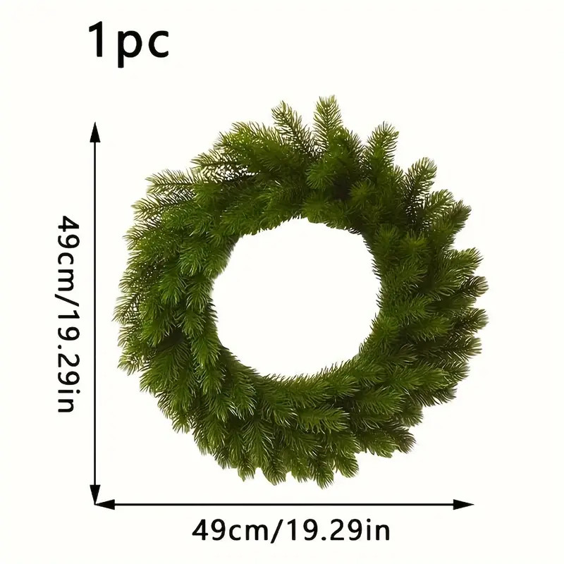 1pc, Christmas Wreath, 19.29/14.96in, Christmas Decor, Room Wall Decor, Window Decoration, Collec... | Temu Affiliate Program