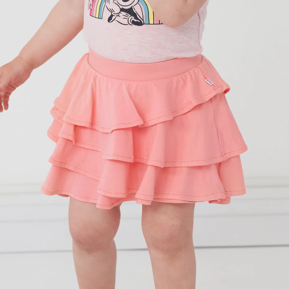 Peony Pink Ruffle Skort | Little Sleepies