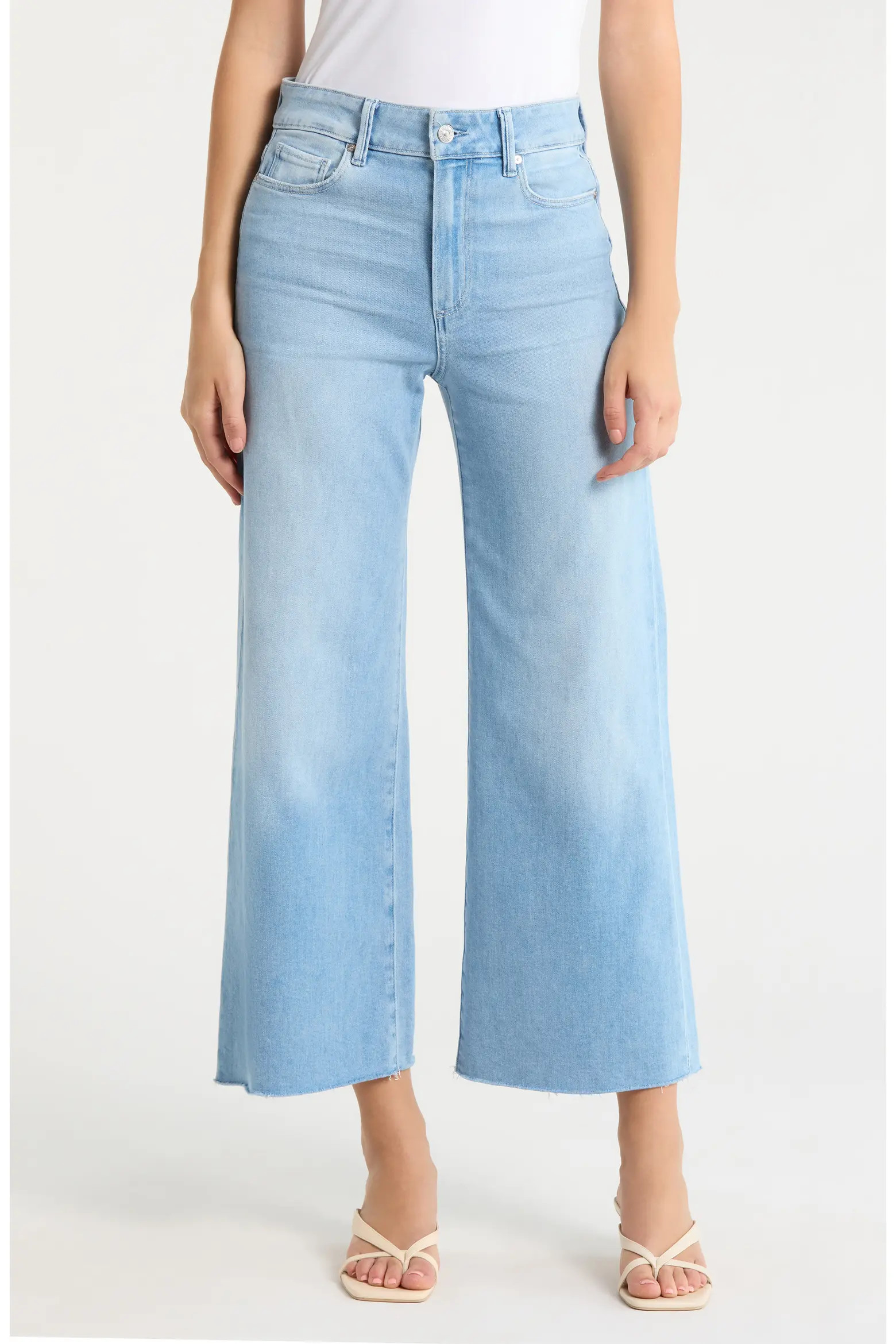 Anessa Raw Hem Wide Leg Jeans (Women) | Nordstrom | Nordstrom