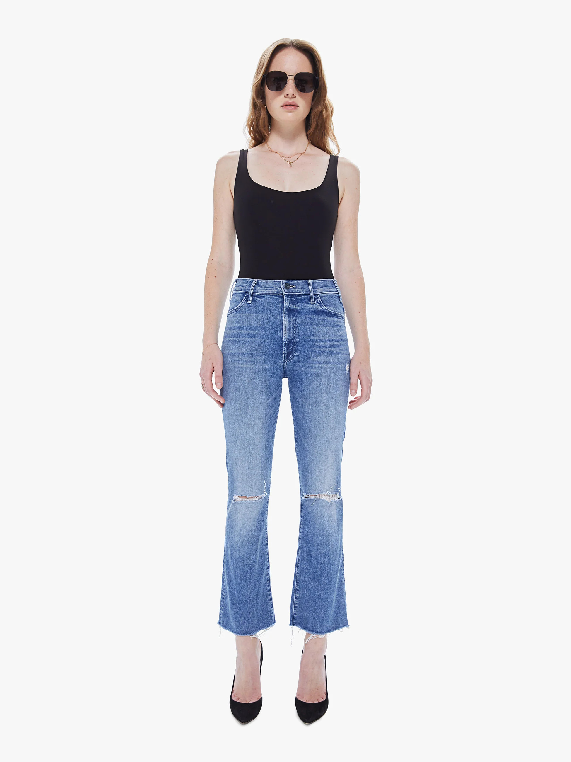 THE HUSTLER ANKLE FRAY - CAN'T STOP STARING | Mother Denim