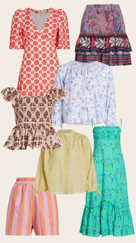 Saks sale pieces for spring & summer! These printed dresses will work layered with a sweater & sneakers or alone with sandals! Wear the blouses with linen pants, wide-leg jeans, & high waisted or linen shorts!

#LTKsalealert #LTKSeasonal #LTKfindsunder100