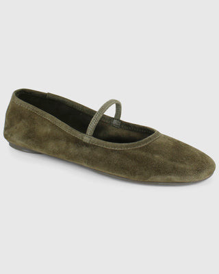 Splendid - Bella Suede Ballet Flat in Olive - Olive | Splendid