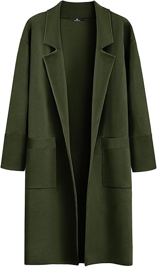 LILLUSORY Women's Long Dressy Cardigan Sweaters Fall Trendy Oversized Coatigan Jackets 2024 Knit ... | Amazon (US)