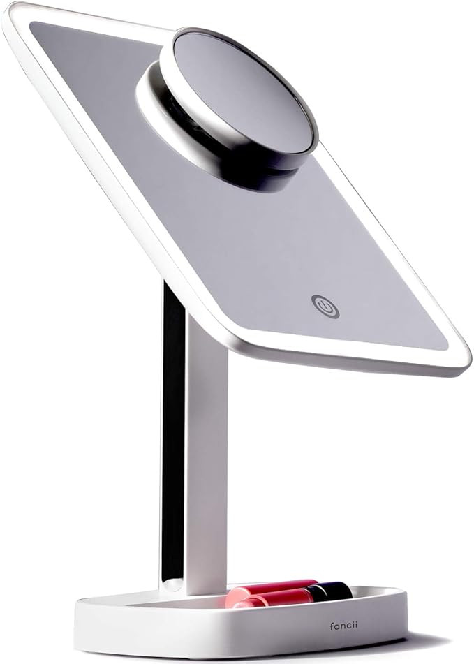 Amazon.de: Fancii Schminkspiegel mit dimmbarem LED Licht, 3 Lichtfarben und 15x Vergrößerungssp... | Amazon (DE)