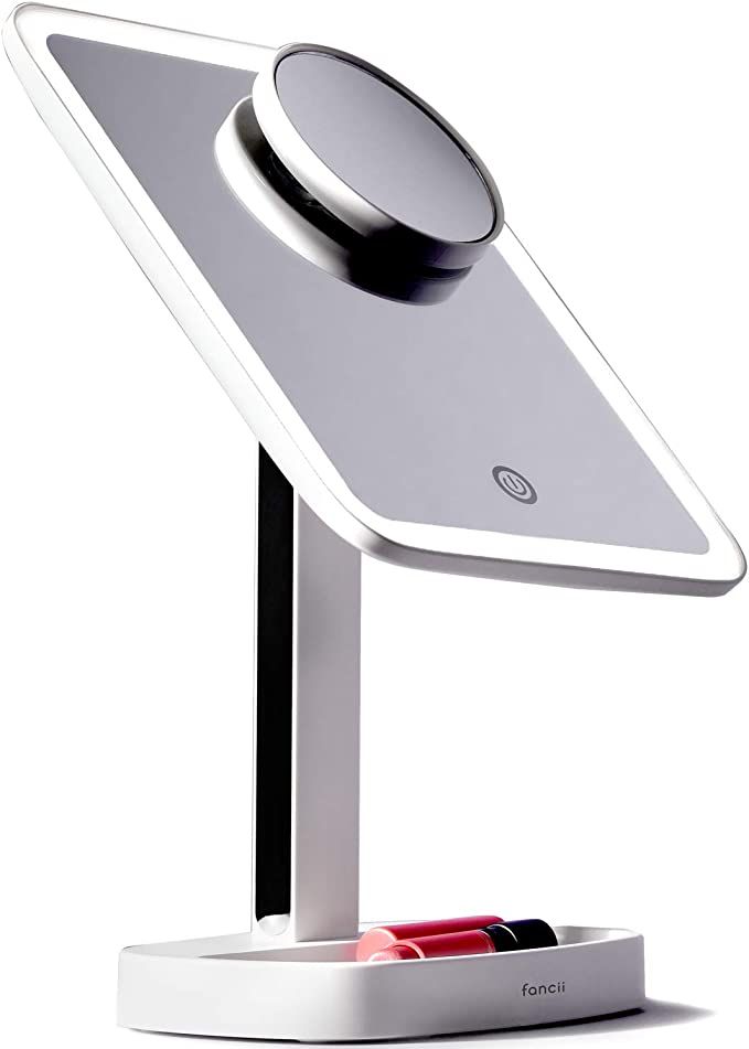 Fancii LED Makeup Vanity Mirror with 3 Light Setting and 15x Magnifying Mirror - Choose Between S... | Amazon (US)