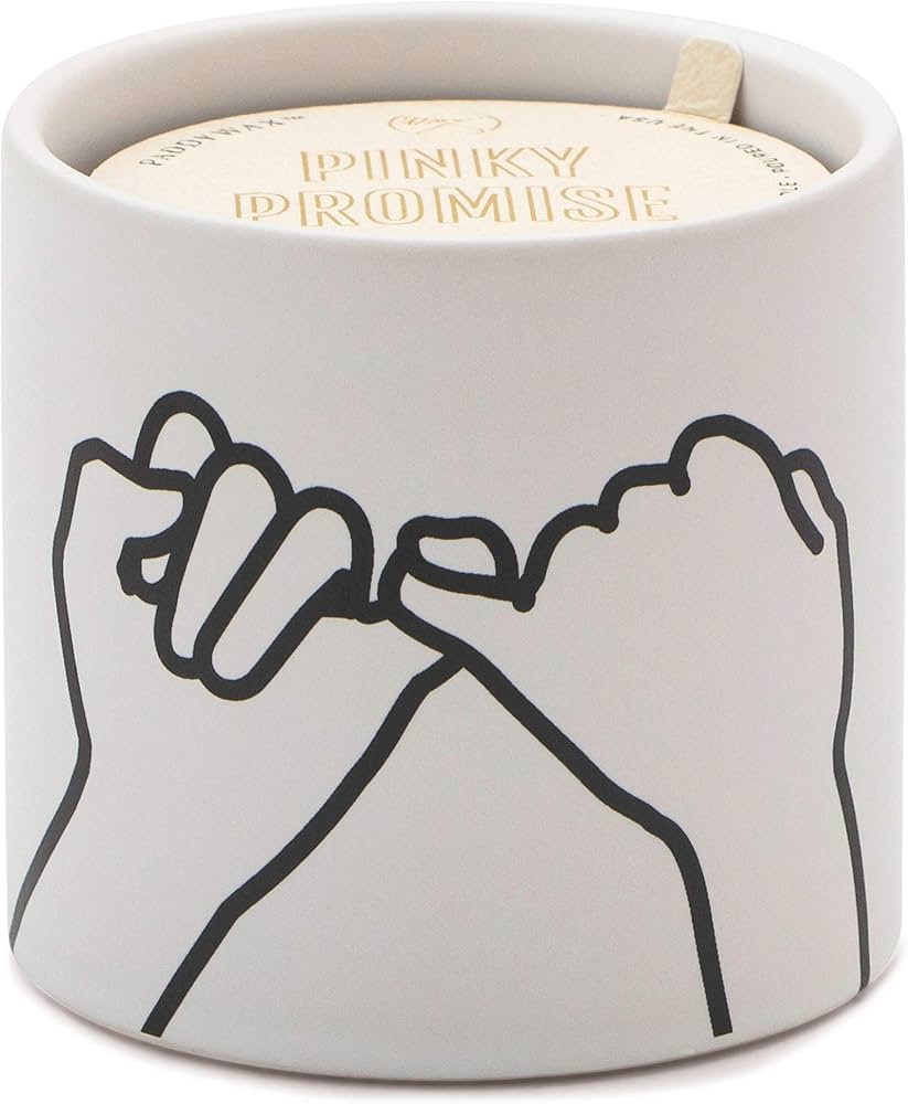 Paddywax Scented Candles in Matte Ceramic Impressions Collection Artisan Candle, 5.75-Ounce, Pink... | Amazon (US)