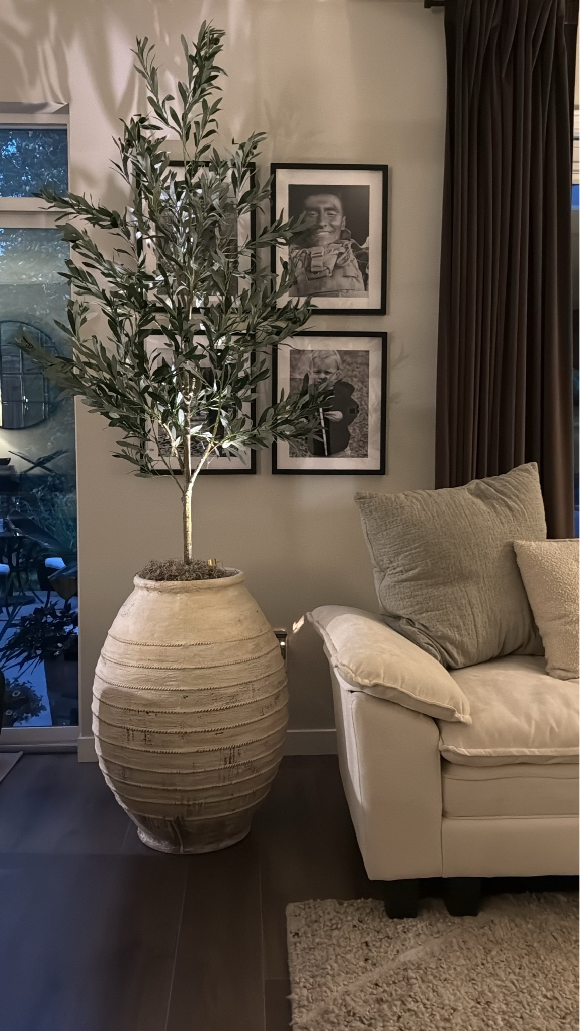Elevated olive tree 🌳🤌🏼 give it that designer look by simply adding Spanish moss and a spot light in an oversized STUNNING pot. Couldn’t link tree but I haven’t linked on my Instagram! ￼

#LTKHome #LTKSaleAlert #LTKOver40