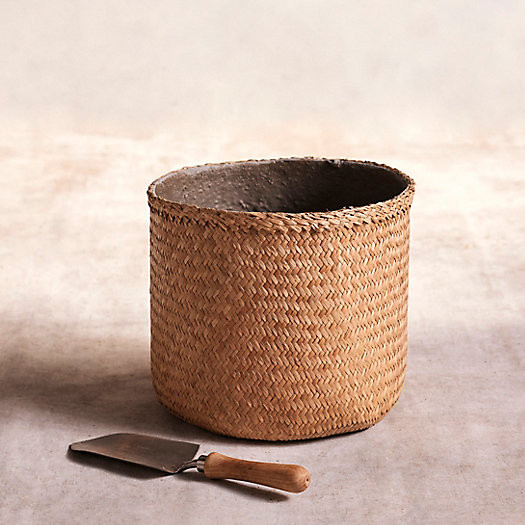 Woven Seagrass U Planter, 13" | Terrain