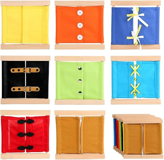 Kids Toy Montessori Baby Dressing Frame Practical Life Teaching Learn Educational Preschool Train... | Amazon (US)