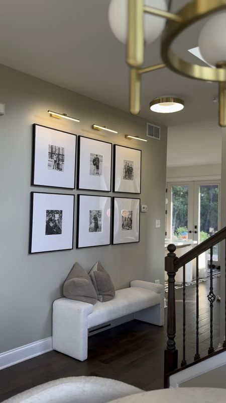 picture lights, gallery wall

#LTKHome #LTKVideo