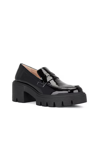 Stuart Weitzman Blocklift Loafer in Black from Revolve.com | Revolve Clothing (Global)