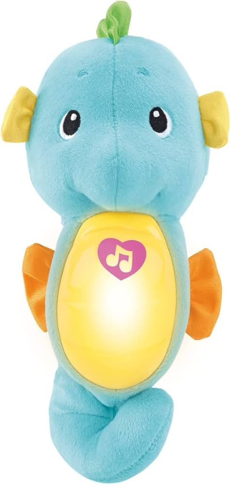 Fisher-Price Musical Baby Toy, Soothe & Glow Seahorse, Plush Sound Machine with Lights & Volume C... | Amazon (US)