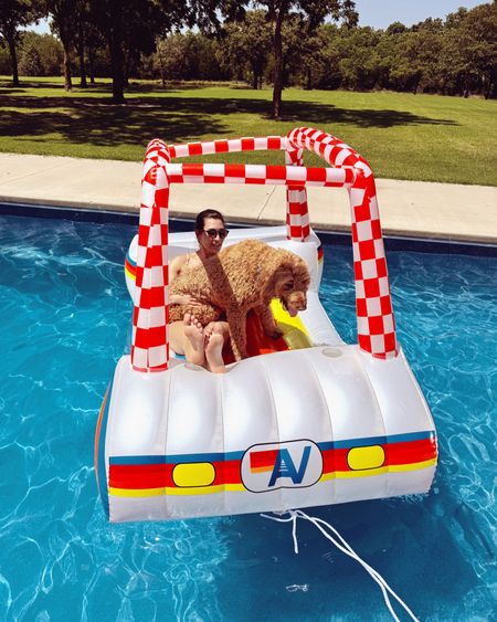 Dog days 
Fun boy aviator golf cart float 

#LTKKids #LTKHome #LTKParties