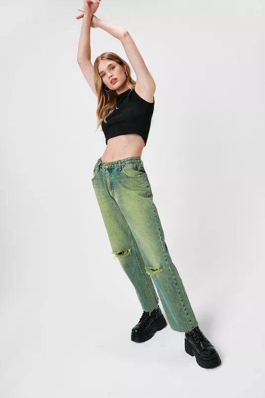 Ribbed Fitted Crew Neck Cropped Tank Top | Nasty Gal (US)