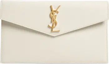 Uptown Calfskin Leather Envelope Clutch | Nordstrom