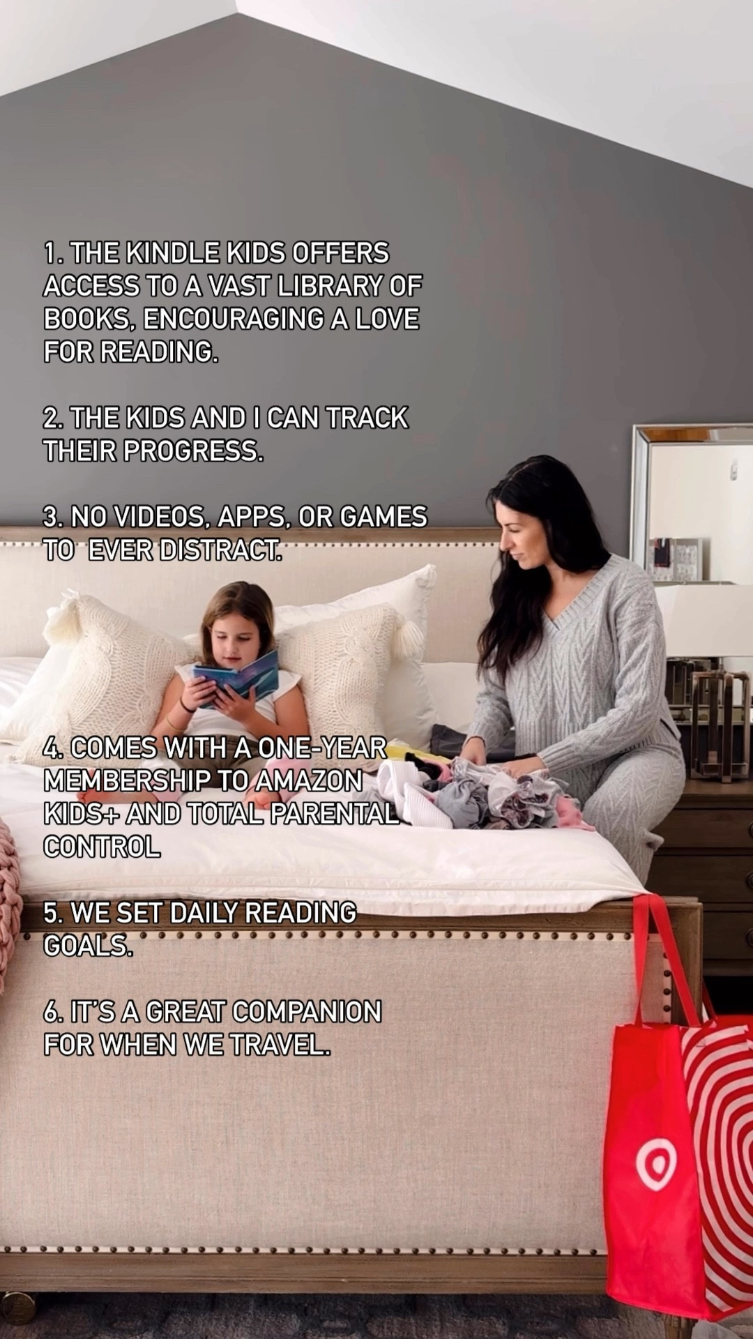 #ad I just wanted to share how much of a positive impact the Kindle Kids has had in our household.
The Amazon Kids+ subscription, which provides access to thousands of books, has been an
incredible resource. I love that there are no apps or games to distract the kids, allowing them to
focus solely on reading.
One of the features I appreciate the most is the ability to set daily reading goals and track progress.
It has really motivated our kids to read more consistently.
We initially got a Kindle for Sofia from @target over the summer when we had to leave town. Her
summer book reports were due, and her books weren't going to arrive in time before our trip. So, we
decided to get her a Kindle and download the books she needed. It was a seamless transition, and
since then, she's been hooked!
Seeing Sofia's positive experience, Olivia requested one shortly after, and she's been reading more
than ever.
If you're interested in getting a Kindle for your kids, just comment 'Kindle' and I'll send you a direct
link to the Kids Kindle. #targetpartner #target


#LTKGiftGuide #LTKHome #LTKHoliday