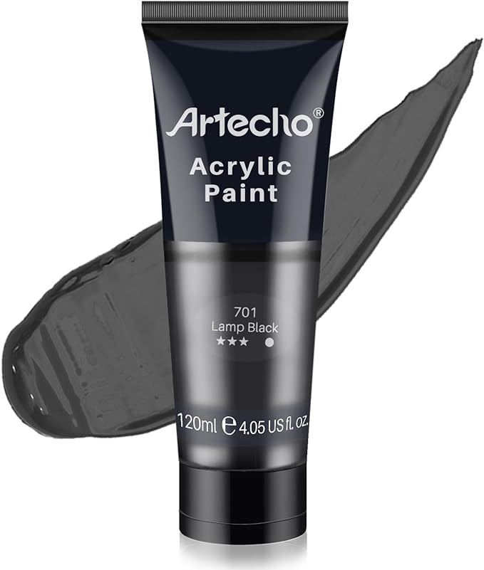 Artecho Professional Acrylic Paint, Lamp Black (120ml / 4.05oz) Tubes, Art Craft Paints for Canva... | Amazon (CA)
