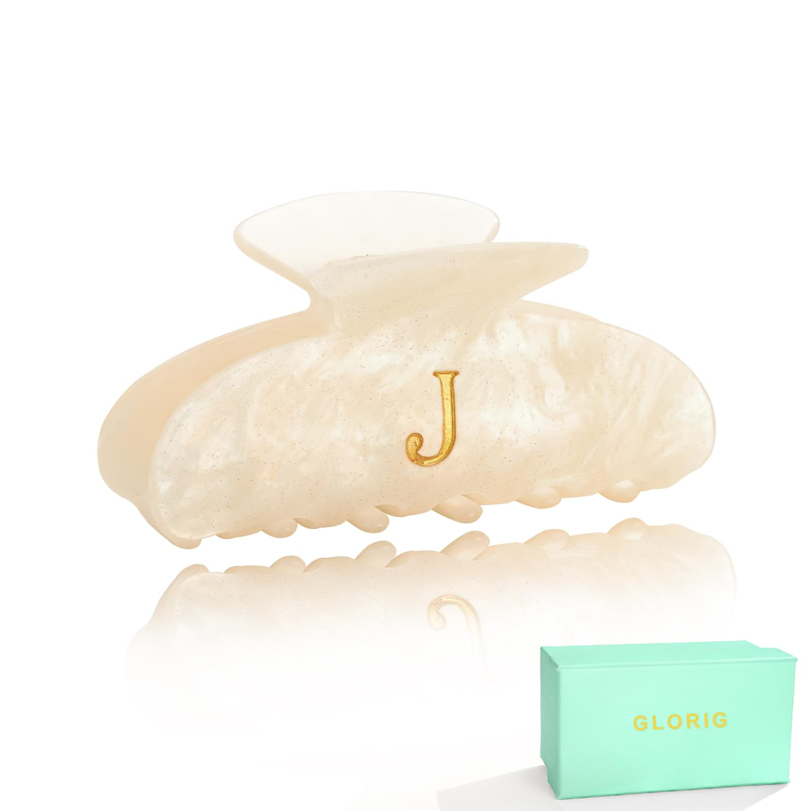 Acrylic Letter Hair Clips For Women Alphabet Hair Claw Initial Hair Clip Fashion Glitter Chic Mon... | Amazon (US)