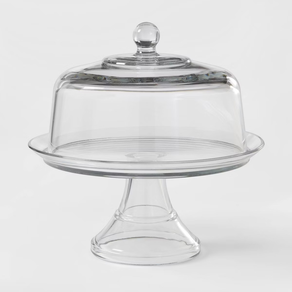 Classic Glass Cake Stand with Dome - Threshold™: Traditional Round Cupcake Display, Clear Glass... | Target
