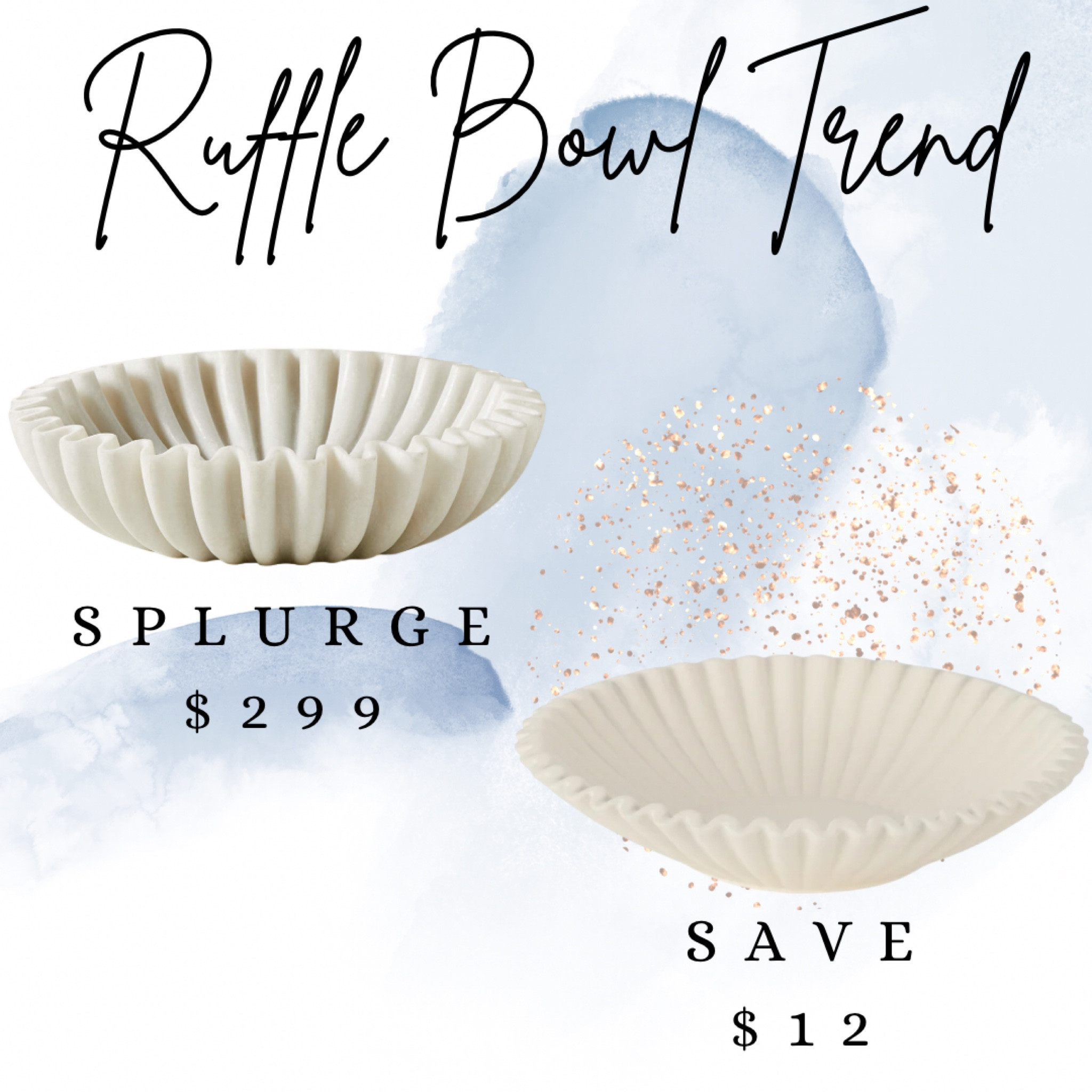 Splurge or Save? Loving this ruffle bowl trend! 

#LTKHome #LTKSaleAlert