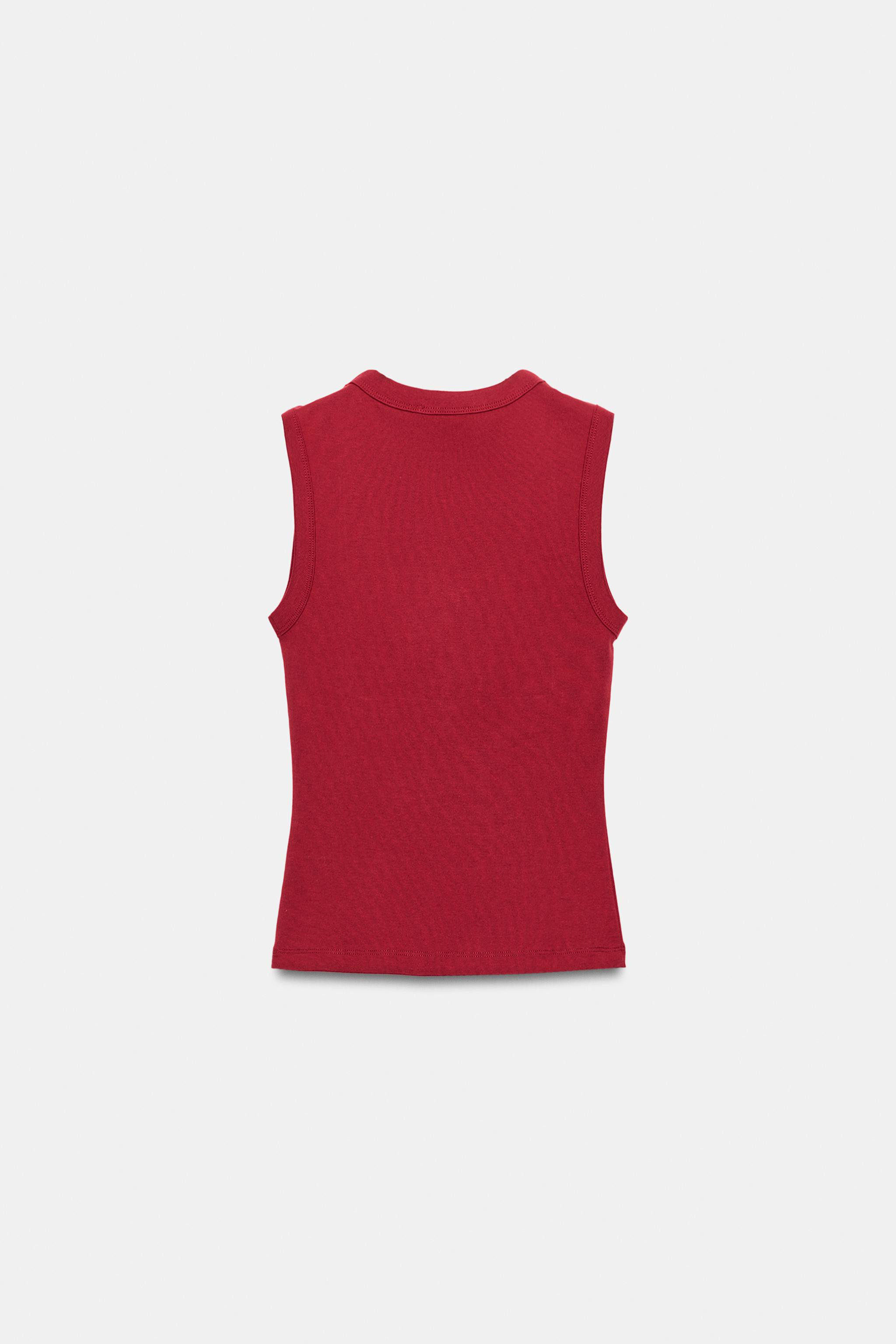 COTTON V-NECK T-SHIRT | Zara US