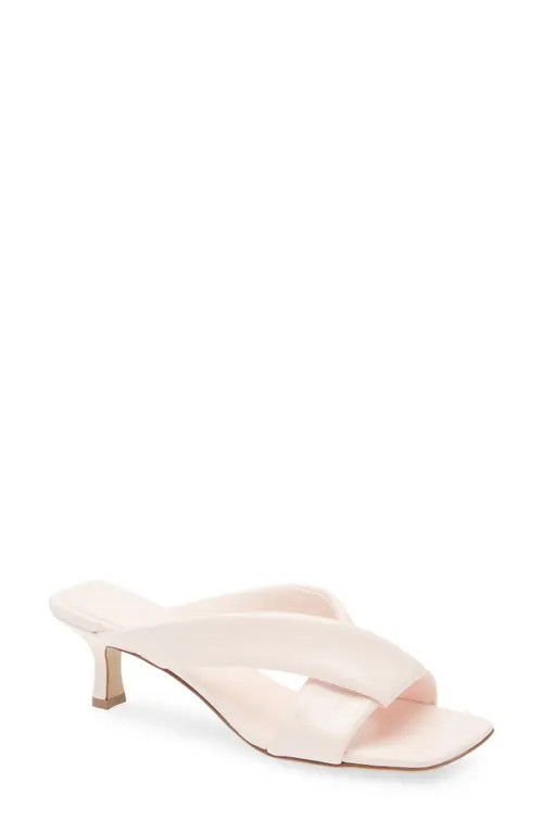 Bottega Veneta Riva Kitten Heel Sandal in 5964 Seashell at Nordstrom, Size 9.5Us | Nordstrom