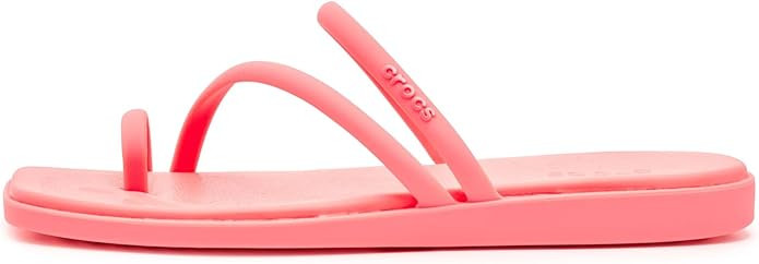 Crocs Women's Miami Toe Loop Sandal Flat | Amazon (US)