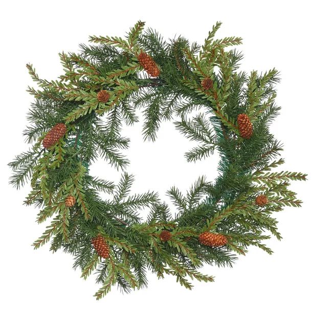 Vickerman 20" Hemlock-Angel Pine Artificial Christmas Wreath, Unlit | Walmart (US)