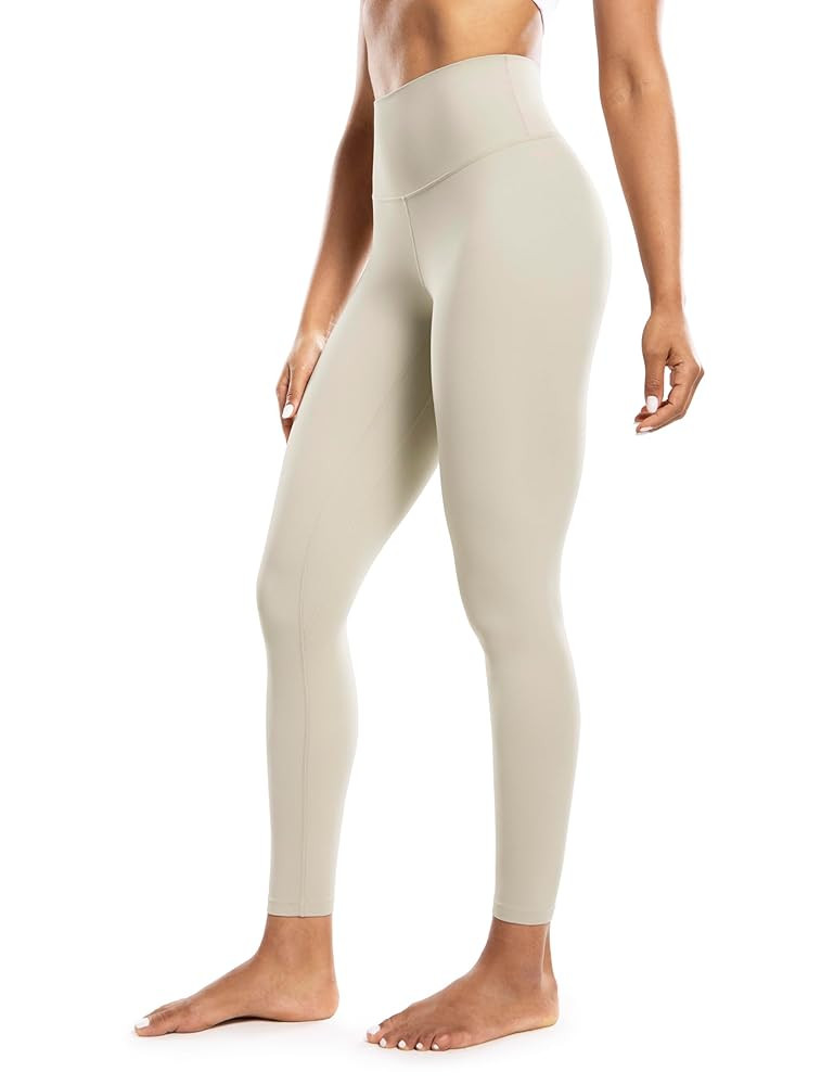 POSHDIVAH Women's Creamluxe Yoga Leggings High Waisted Cream-Feeling Workout Lounge Pants 25" for... | Amazon (US)