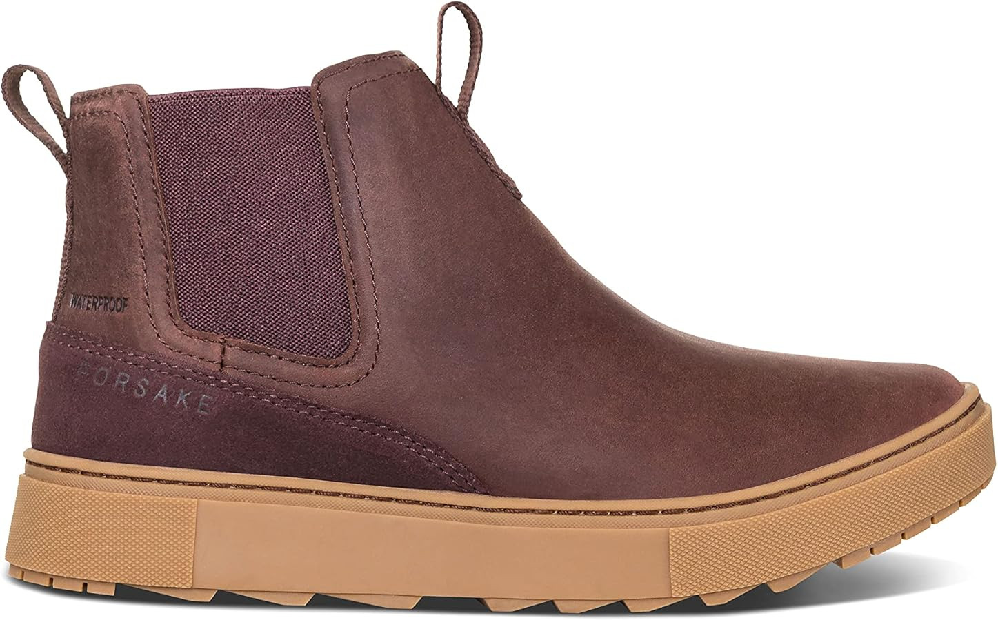 Forsake Lucie Chelsea - Women's Waterproof Leather High-Top Boot (6.5 M US, Plum) | Amazon (US)