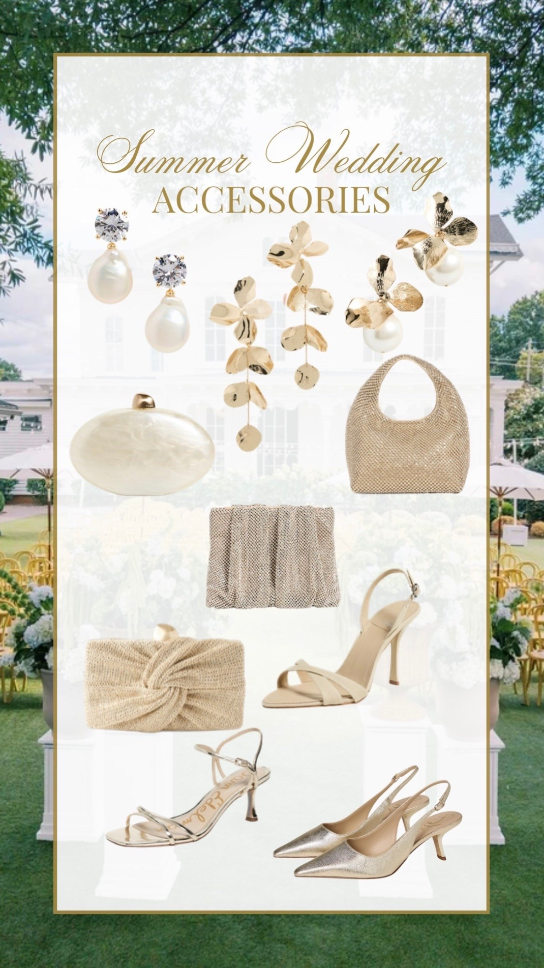 Summer wedding guest accessories!