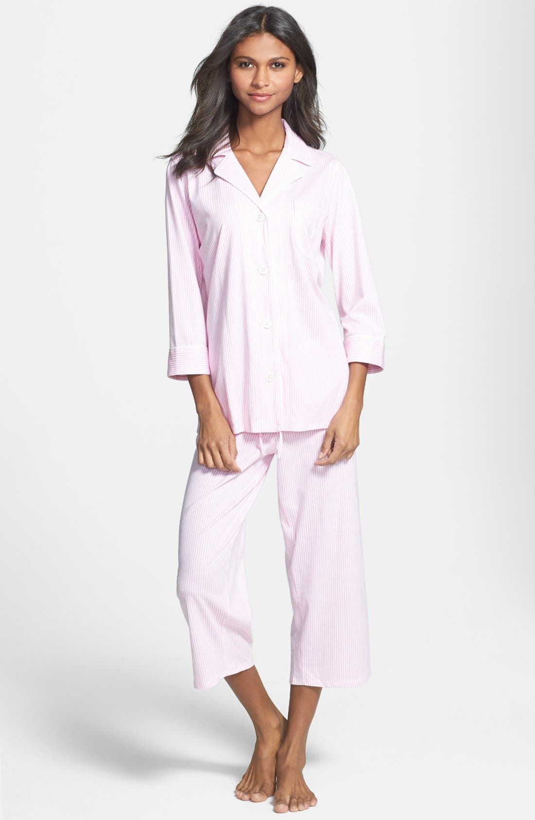 Knit Crop Pajamas (Online Only) | Nordstrom