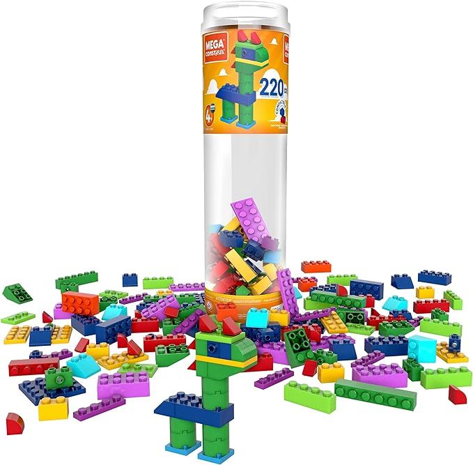 Mega Construx Wonder Builder 220 pcs Building Tube, Building Toys for Kids (70 Pieces) | Amazon (US)