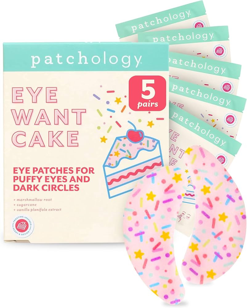 Patchology Eye Want Cake Under Eye Patches for Puffy Eyes, Dark Circles & Wrinkles, Hydrating Und... | Amazon (US)