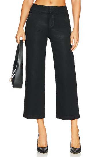 Nellie Trouser in Black Fog Luxe Coating | Revolve Clothing (Global)