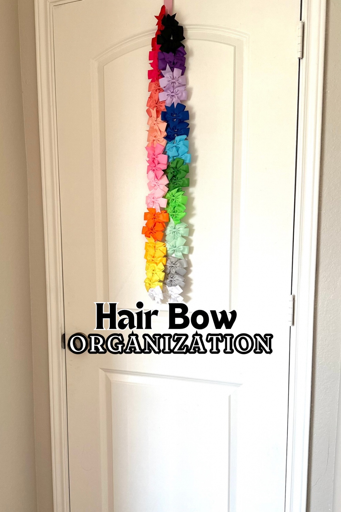 Hair bow Hack! 🎀 Easy way to organize hair bows! 

#LTKBacktoSchool #LTKKids #LTKHome