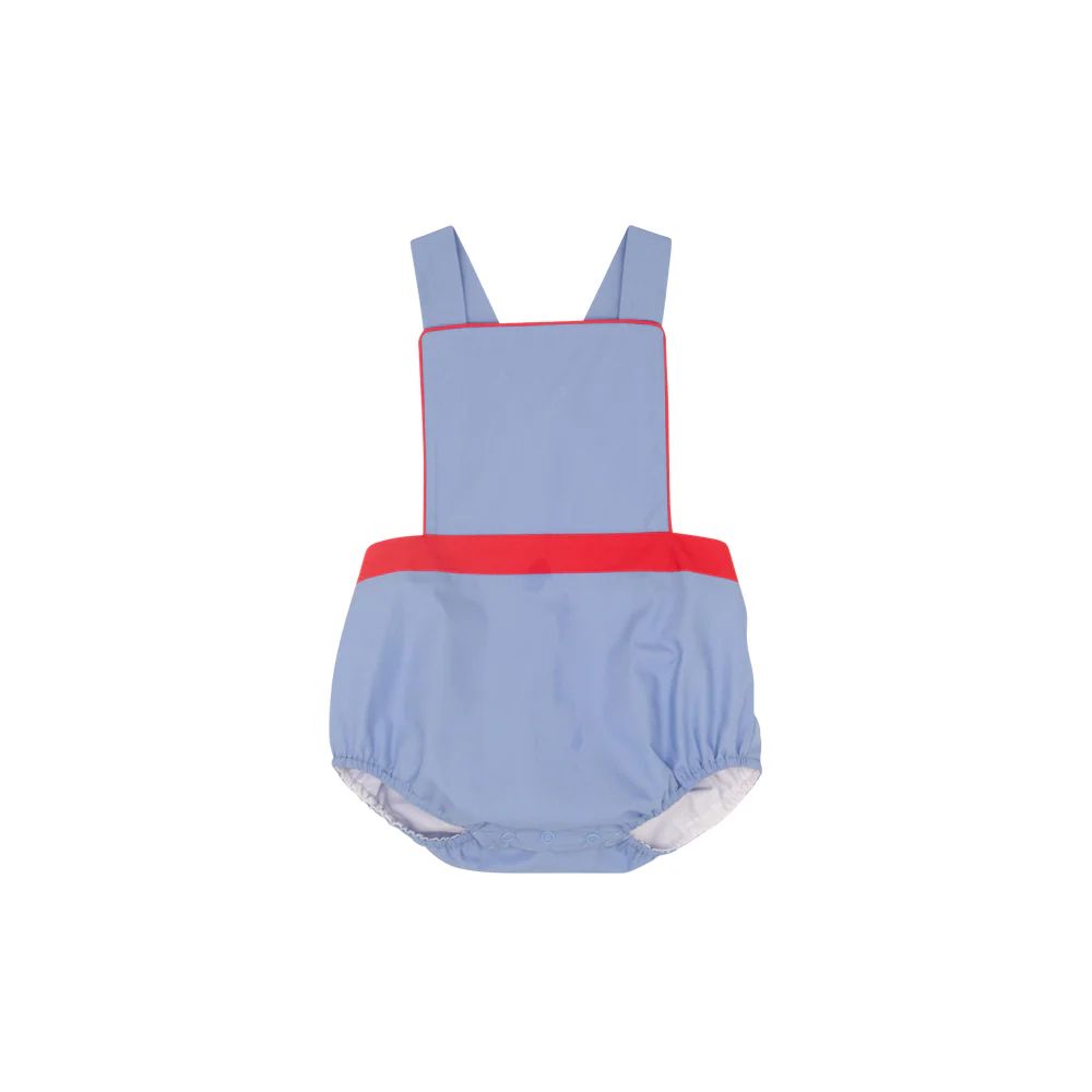Seabrook Sunsuit Park City Periwinkle with Richmond Red         $ 44.00 $ 56.00 | The Beaufort Bonnet Company