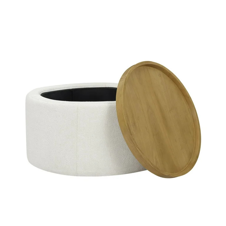 Beautiful Drew Stowaway Coffee Table with Storage by Drew Barrymore, Cream | Walmart (US)