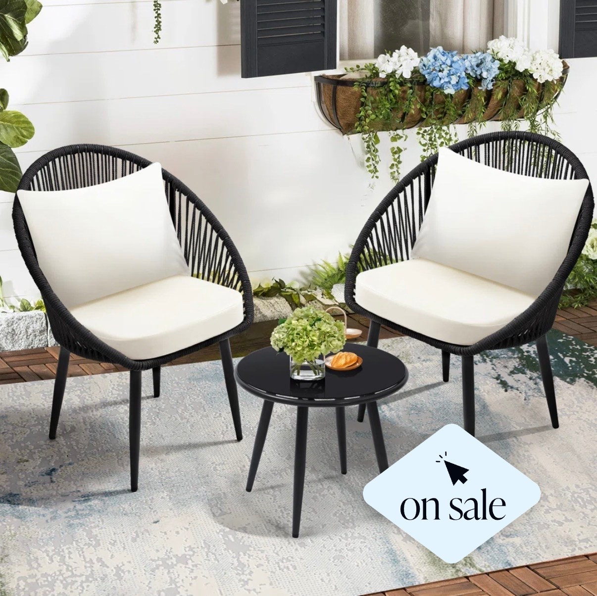 I’m in love with this cutie bistro set 🥰 if you have a small space that needs a sitting area, check this one out!

#LTKMothersDay #LTKHome #LTKSaleAlert
