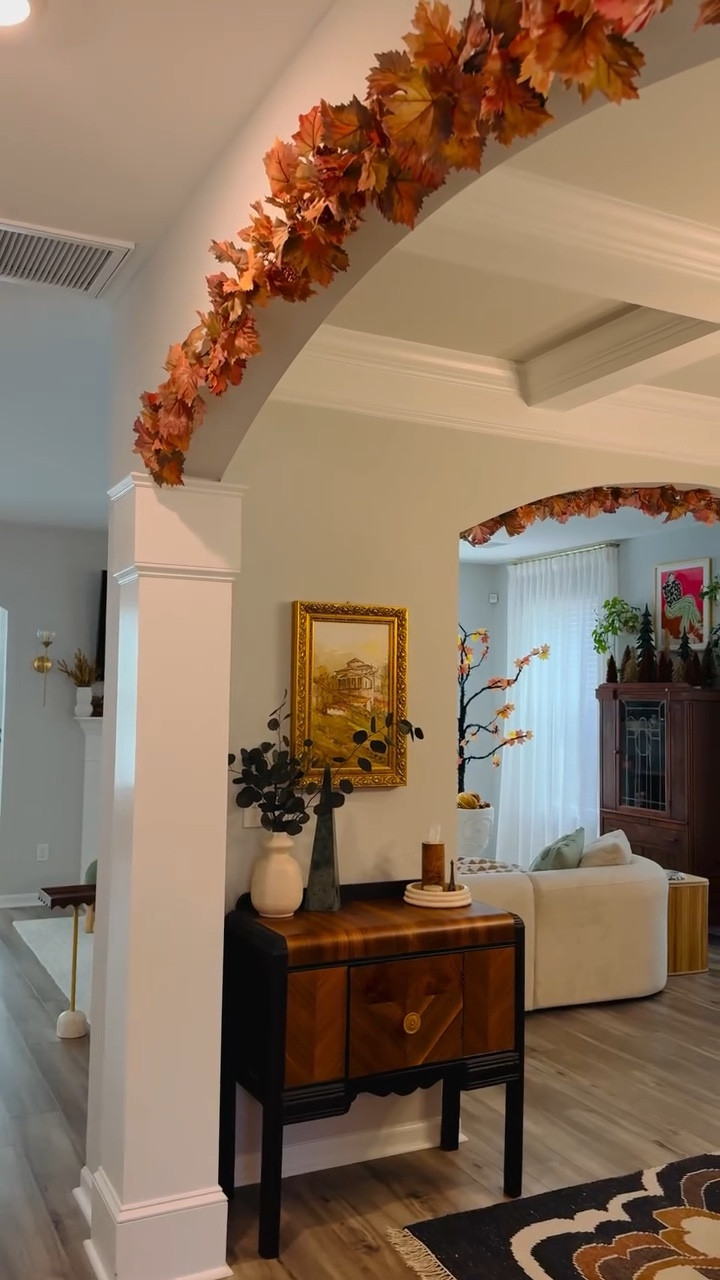 Adding garlands to entrances makes for such a festive and inviting experience.