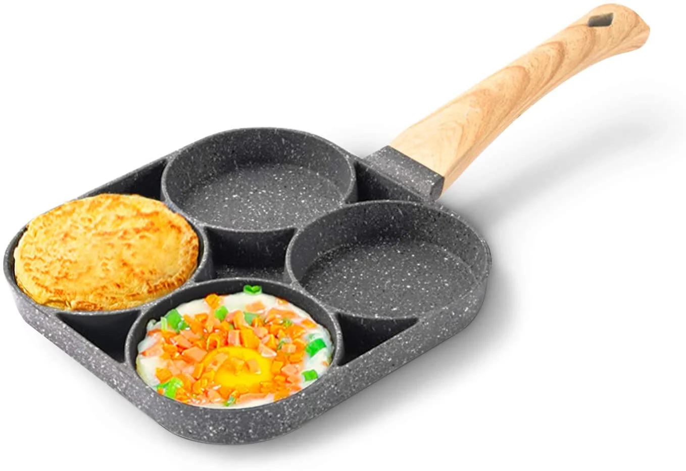 Egg Pan, 4-Cups non-stick frying pan, Multifunctional omelet pan | Walmart (US)