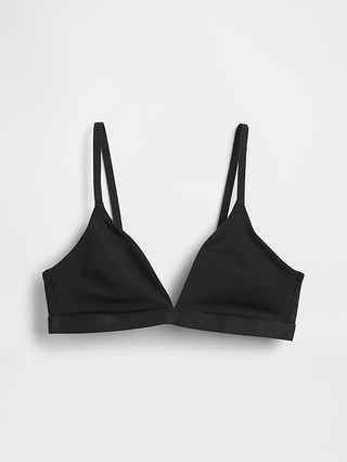 Organic Stretch Cotton Triangle Bra | Gap (US)