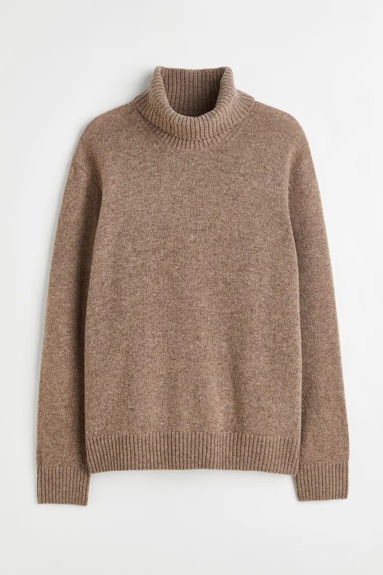 Regular Fit Wool Turtleneck Sweater | H&M (US + CA)