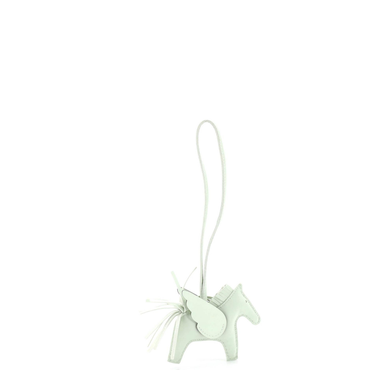 Pre-Owned Hermes Pm Monochrome Pegase Rodeo Bag Charm Leather - Green | Macy's