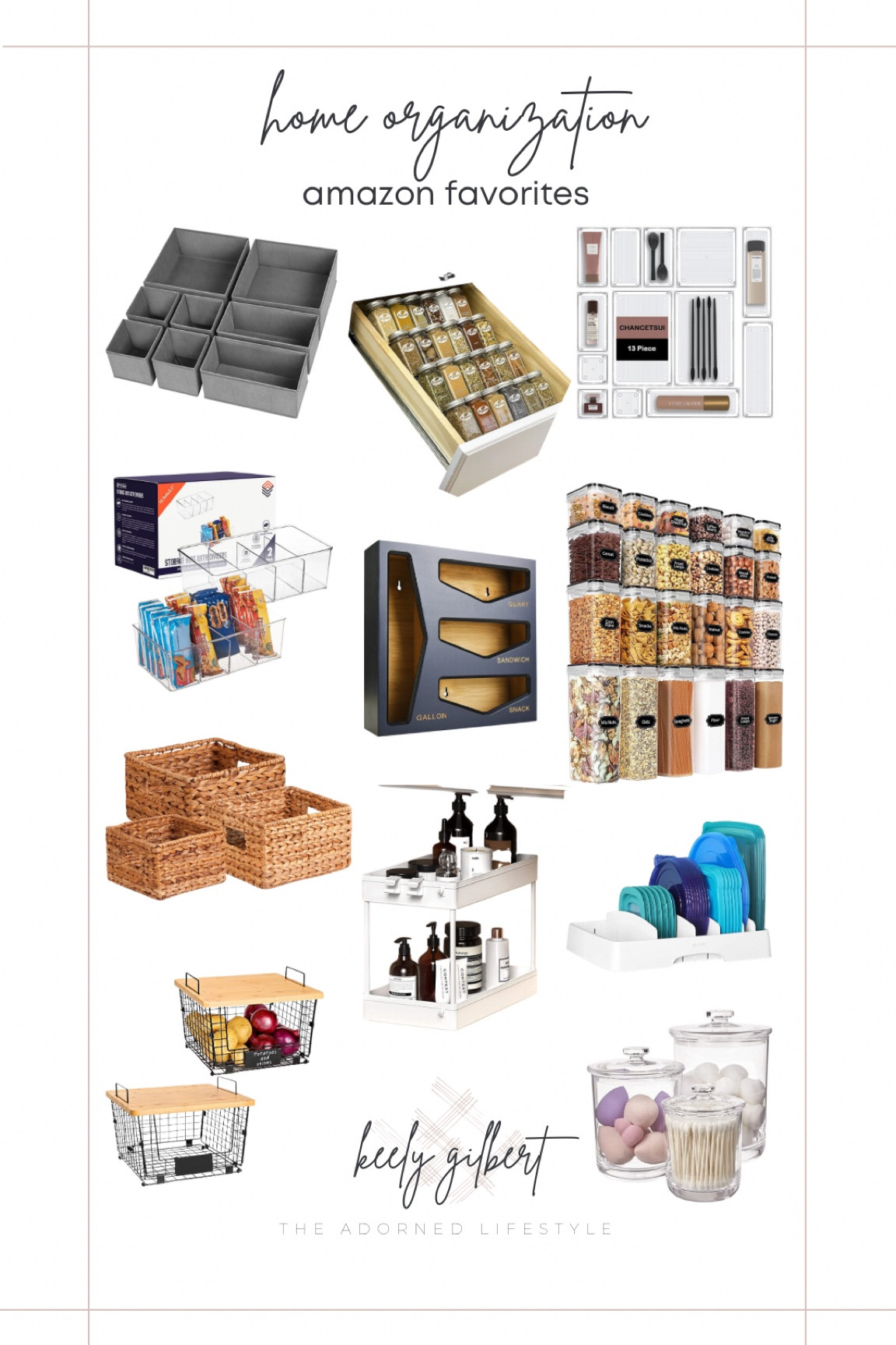 Reset your nest with these home organization items! Pantry organizing, kitchen organizing, bathroom organizing, organization baskets, organization challenge 

#LTKunder50 #LTKunder100 #LTKhome